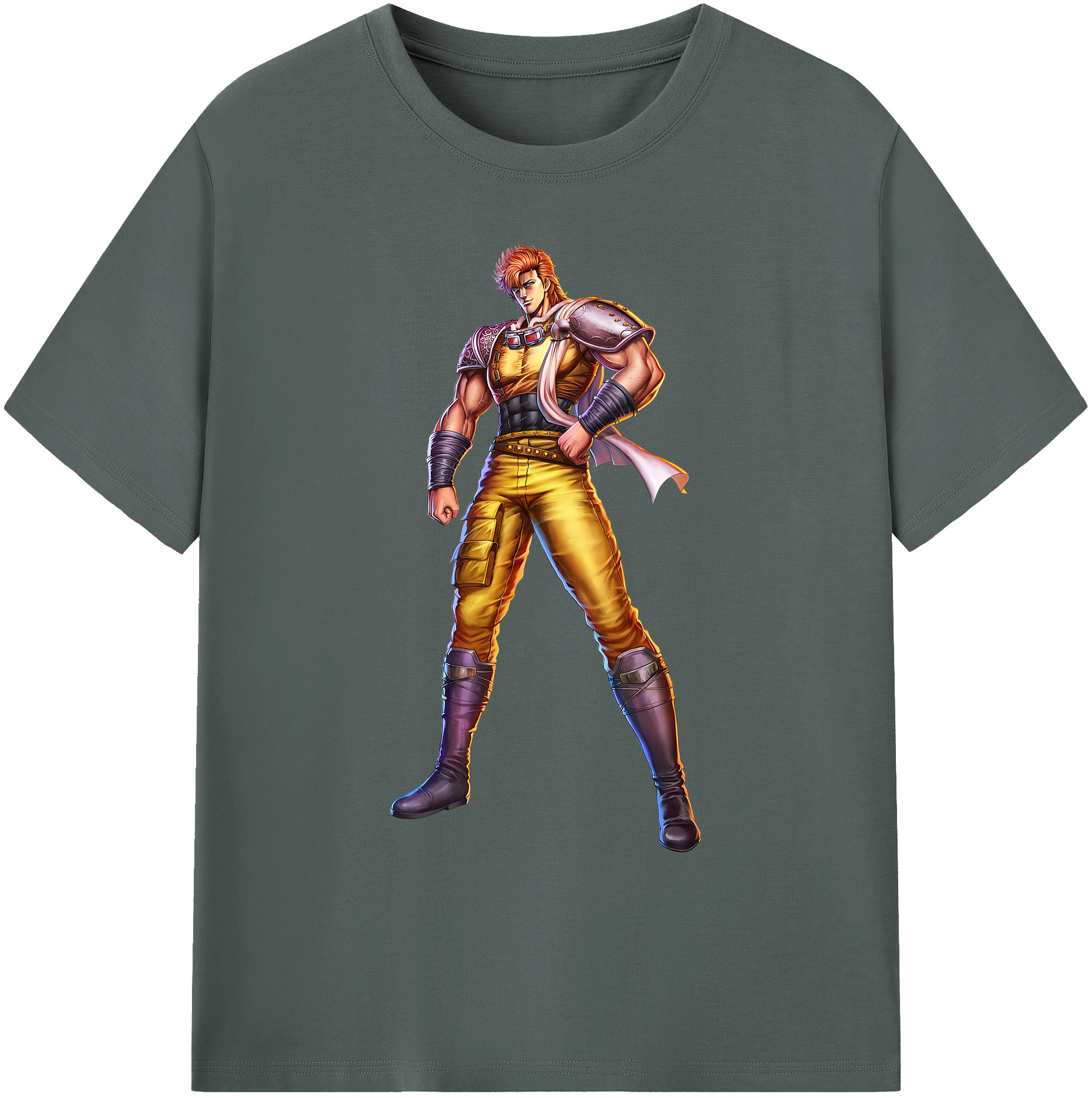 （画像用） 北斗の拳 Fist of the North Star 綿100％ メンズ半袖Tシャツ｜肌触りやわらか＆通気性